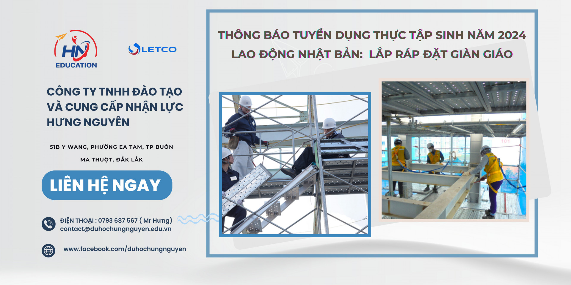 Lao động Nhật Bản: Ngành Lắp Đặt Giàn Giáo