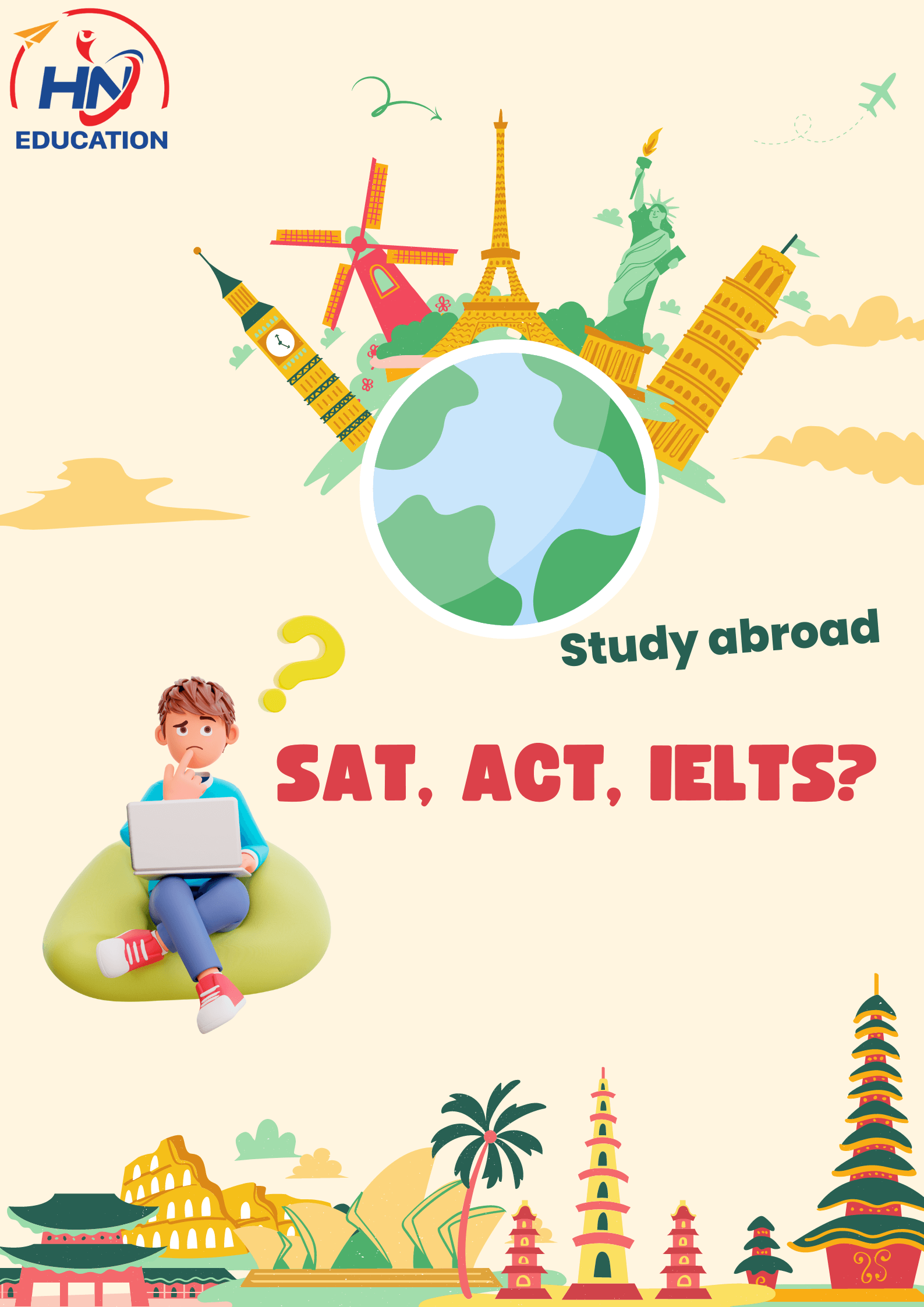 Bài thi SAT, ACT, IELTS?Lựa chọn chứng chỉ tiếng Anh du học