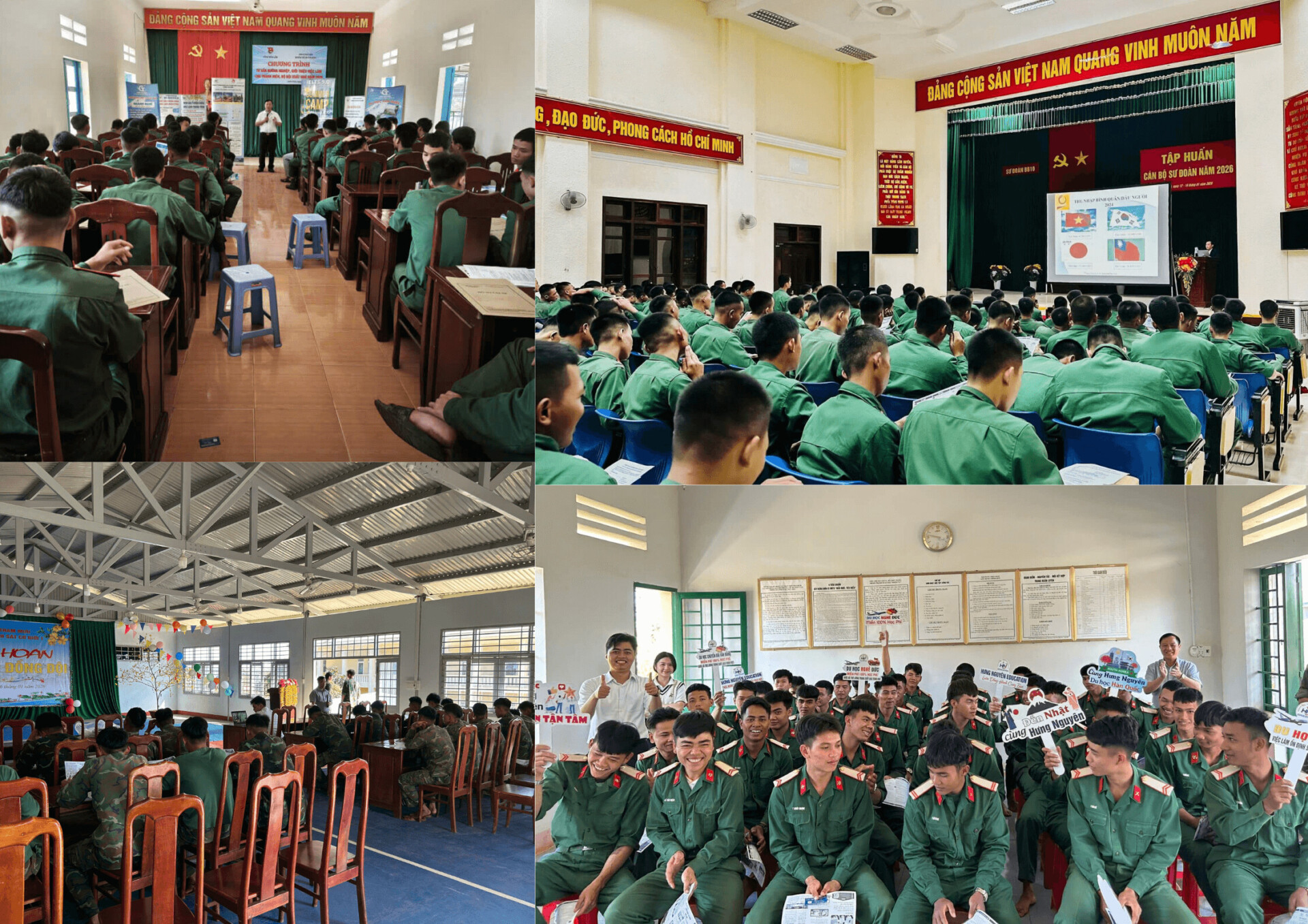 Hưng Nguyên Education truyền thông, tư vấn định hướng nghề nghiệp, việc làm cho quân nhân tại các đơn vị thuộc Bộ CHQS tỉnh Đắk Lắk